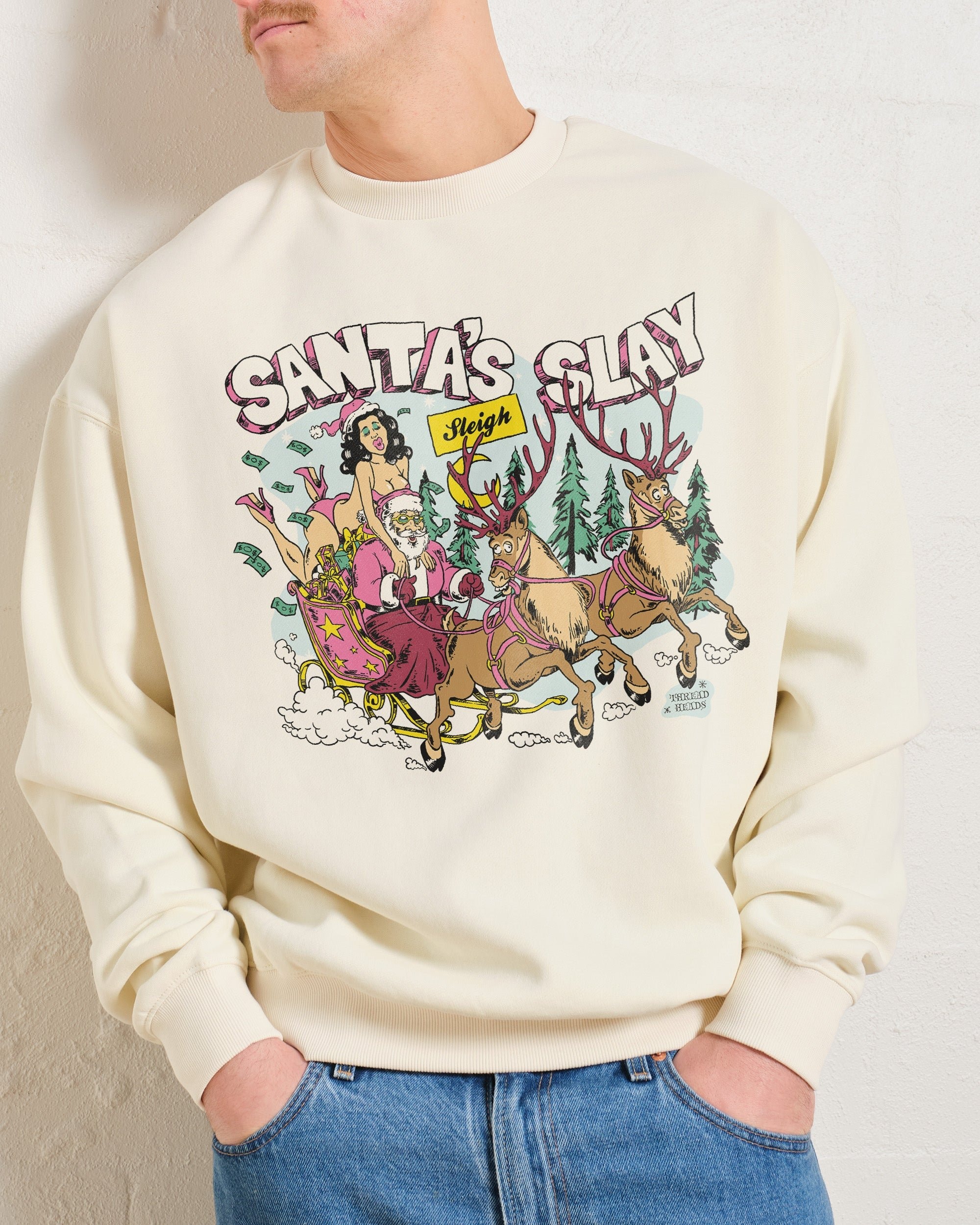 Santa Slay Sweatshirt - Threadheads Premium Unisex Graphic Sweatshirt