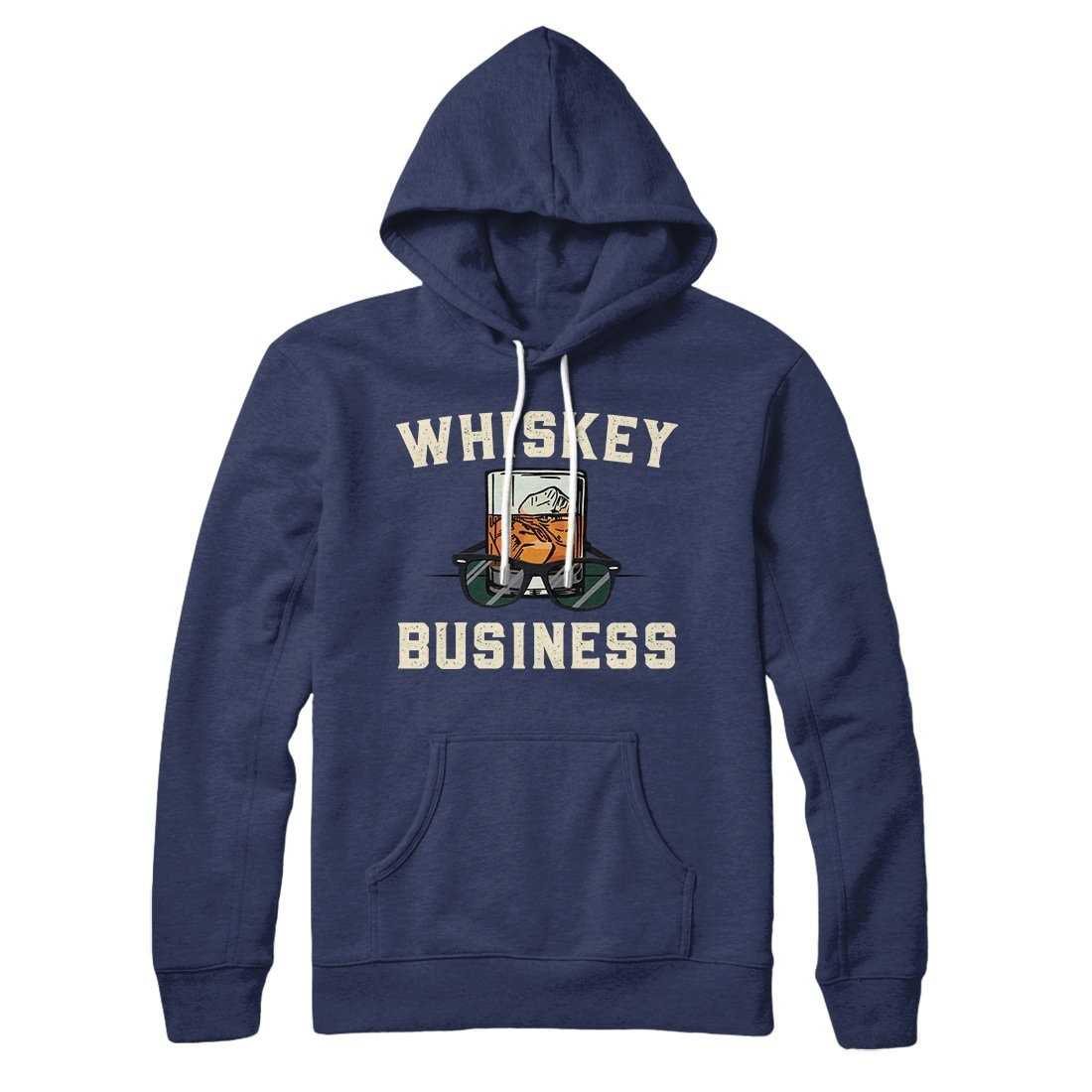 Whiskey Business Unisex Hoodie - Cotton Polyester Pullover with Kangaroo Pocket