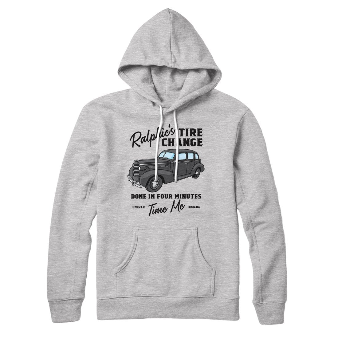 Ralphie's Tire Change Unisex Hoodie - A Christmas Story Quote Cotton Polyester Pullover