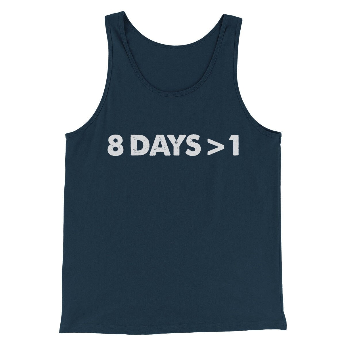 8 Days > 1 Funny Hanukkah Men Unisex Tank Top Combed Cotton
