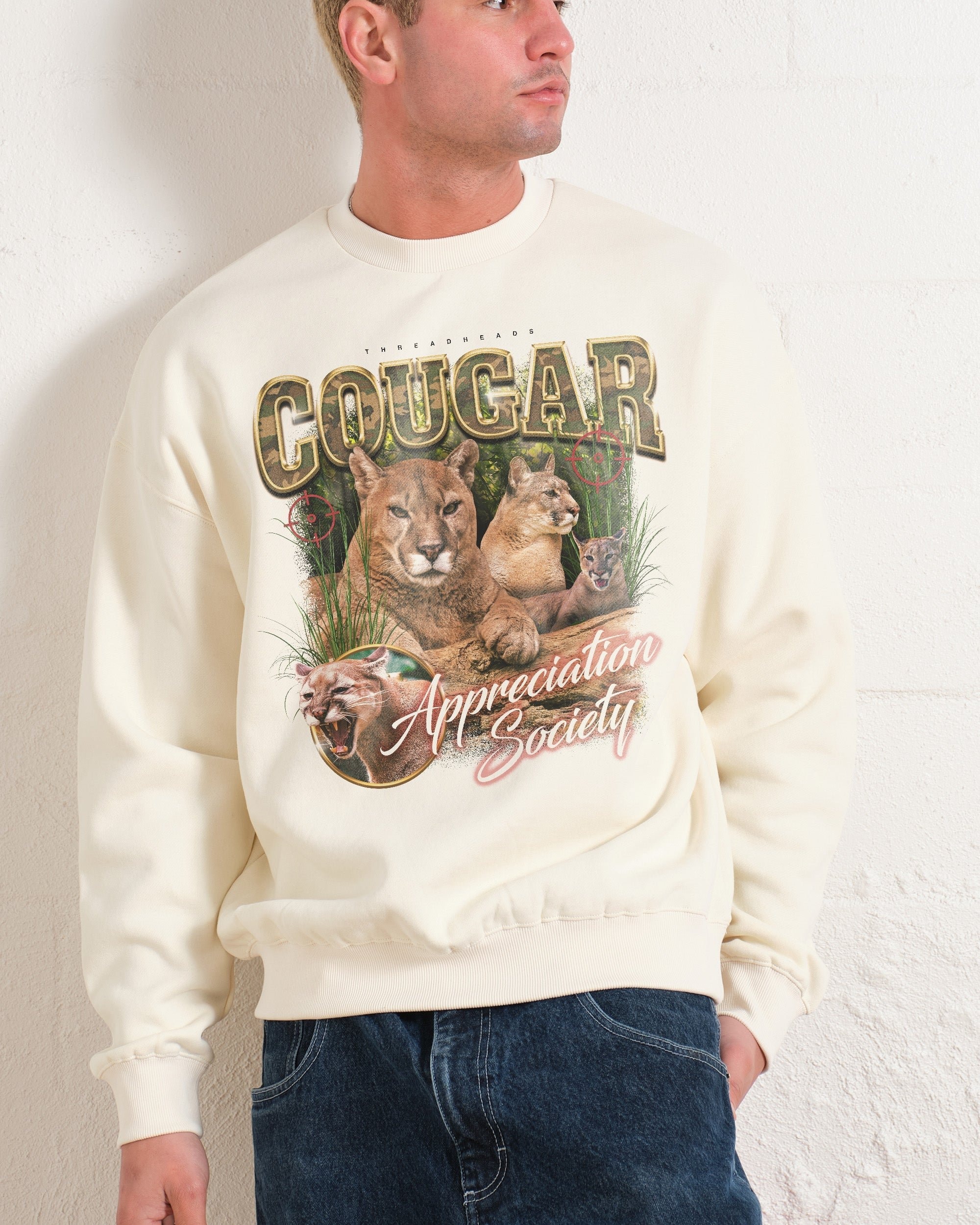 Cougar Appreciation Society Sweatshirt - Premium Unisex Graphic Sweatshirt