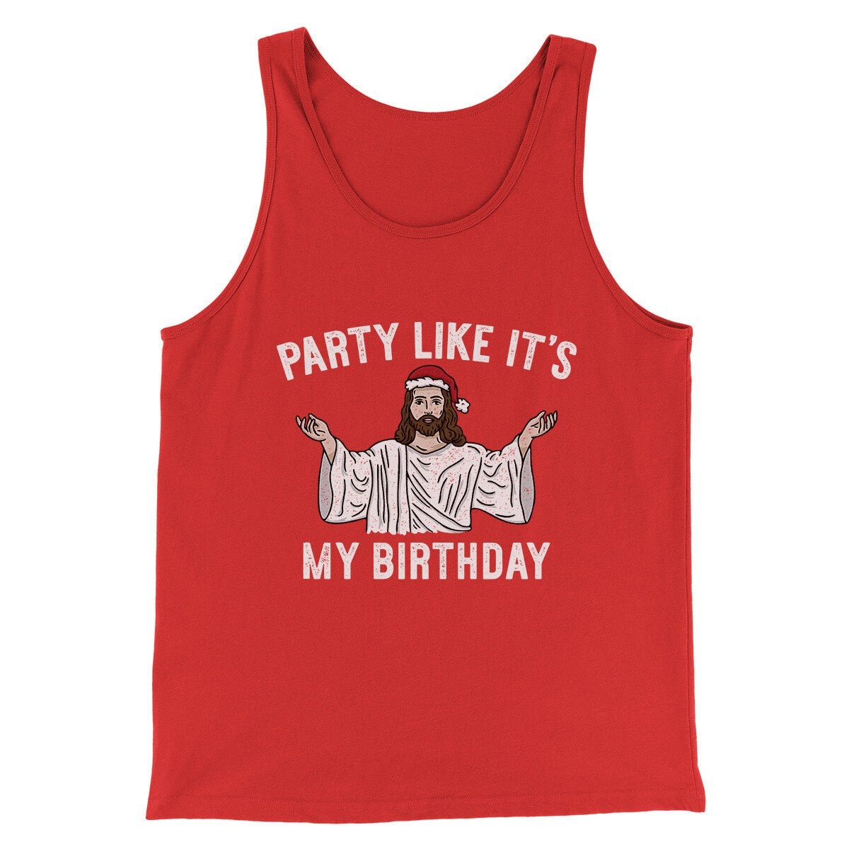 Party Like It's My Birthday Men Unisex Tank Top Combed Cotton