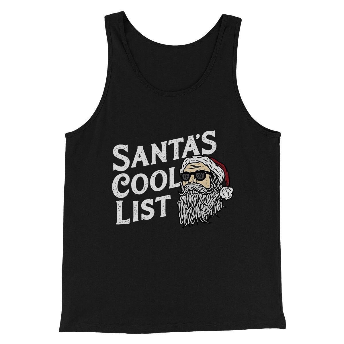 Santa��s Cool List Men Unisex Tank Top - Combed Cotton