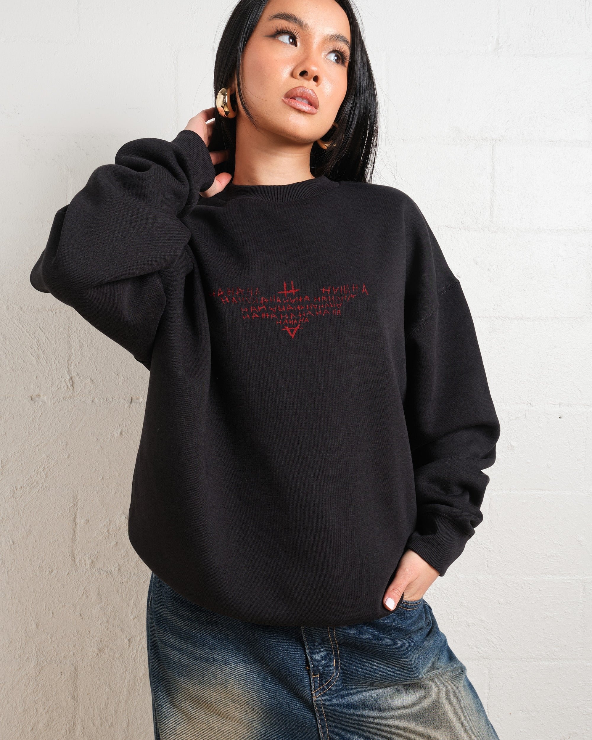 The Joker Batarang Sweatshirt - Premium Unisex Graphic Sweatshirt