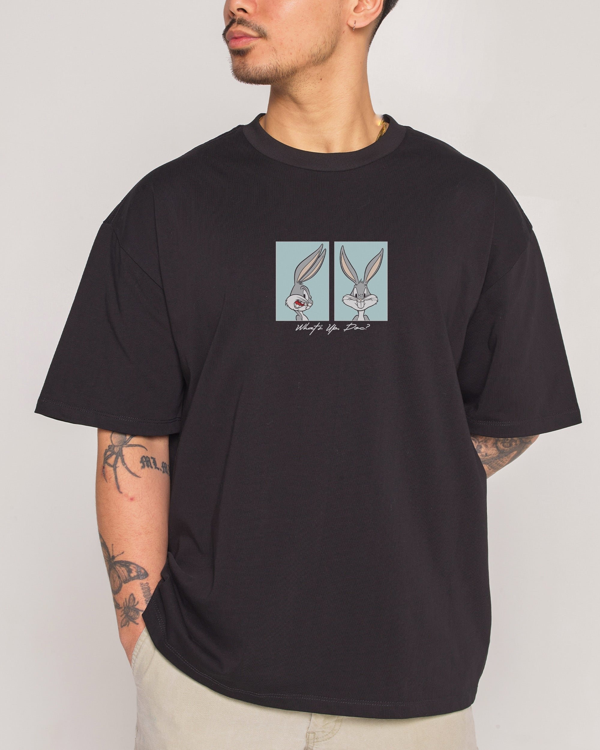 What's up, Doc? Looney Tunes Oversized Graphic Tee - Unisex 100% Combed Cotton