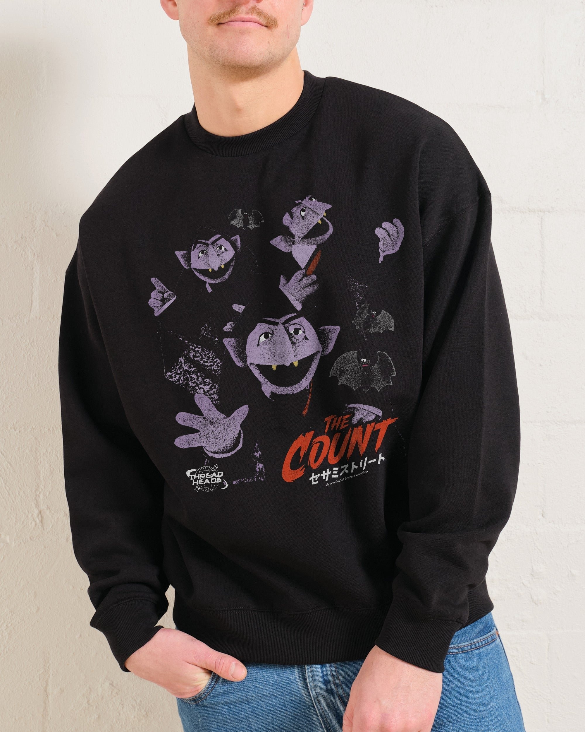 Japan Count Sweatshirt Sesame Street Collab Premium Unisex Graphic Sweatshirt