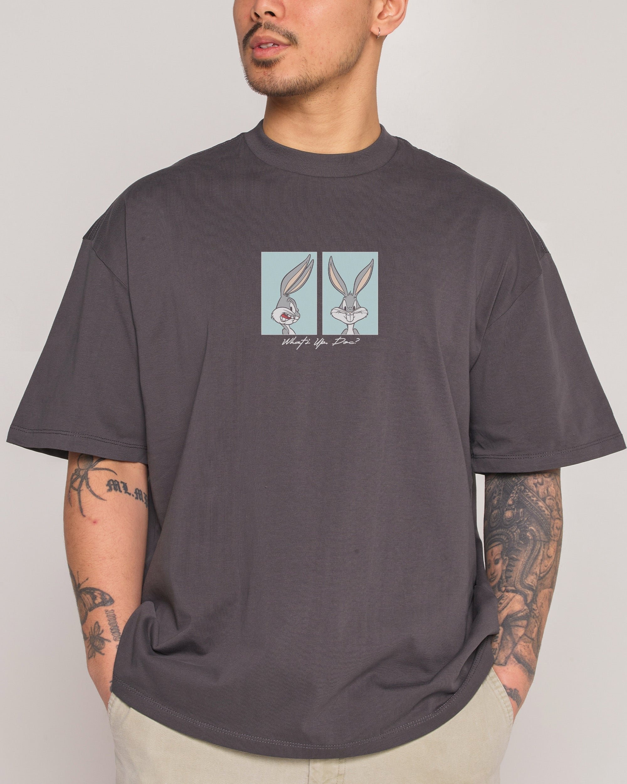 What's up, Doc? Looney Tunes Oversized Graphic Tee - Unisex 100% Combed Cotton