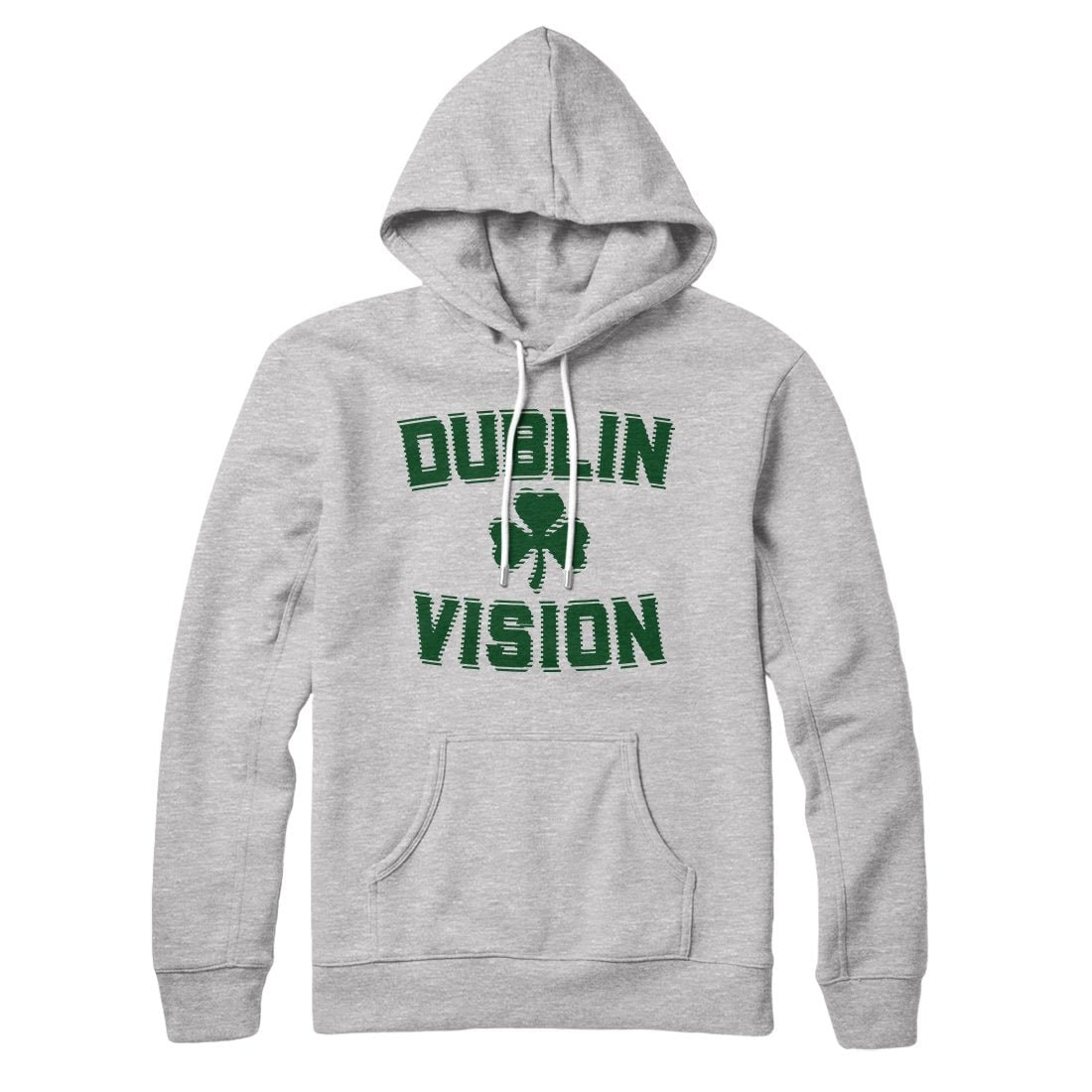 Dublin Vision Unisex Cotton Polyester Pullover Hoodie with Kangaroo Pocket
