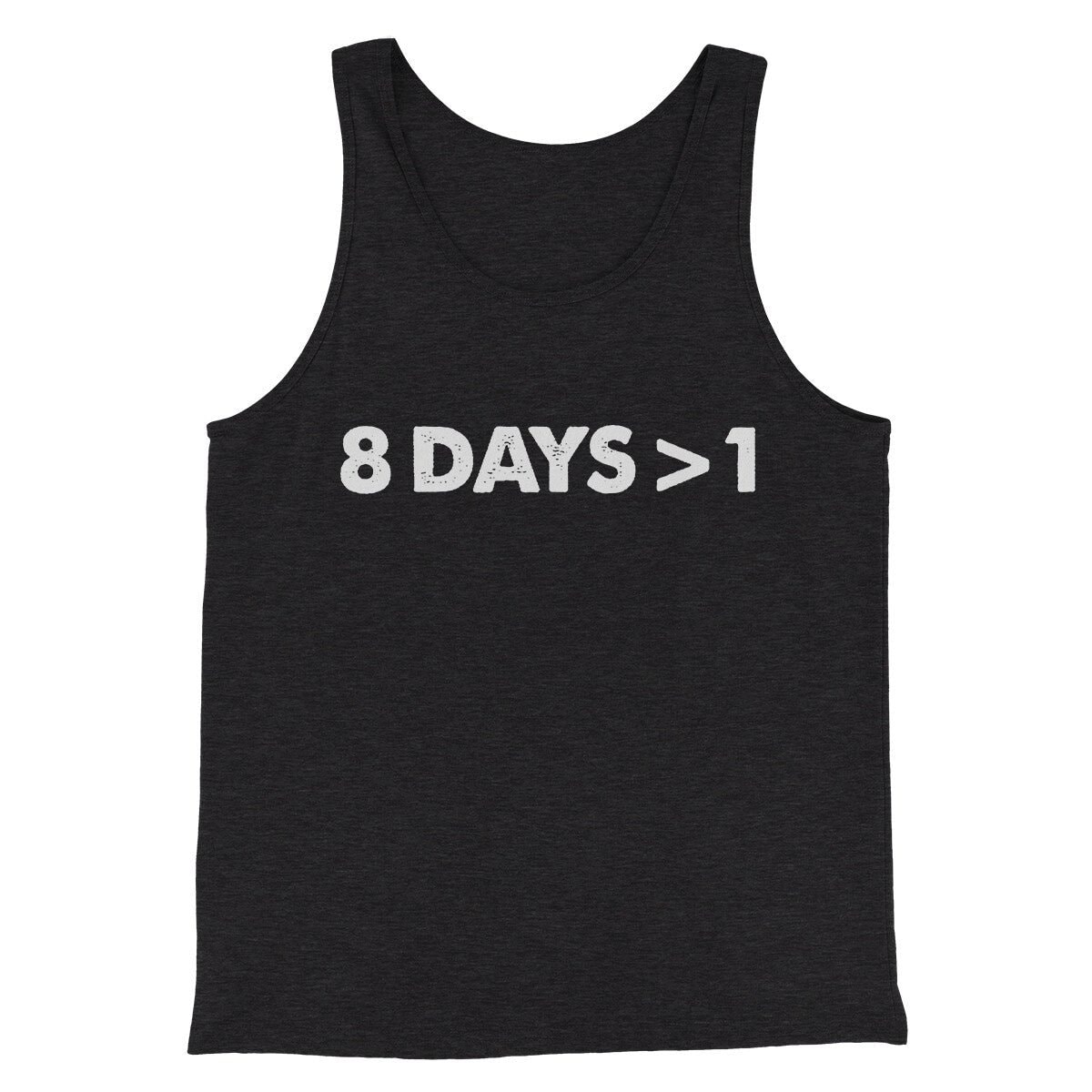 8 Days > 1 Funny Hanukkah Men Unisex Tank Top Combed Cotton