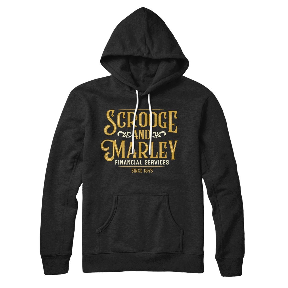 Scrooge & Marley Financial Services Unisex Pullover Hoodie - Cotton Polyester Loose Fit
