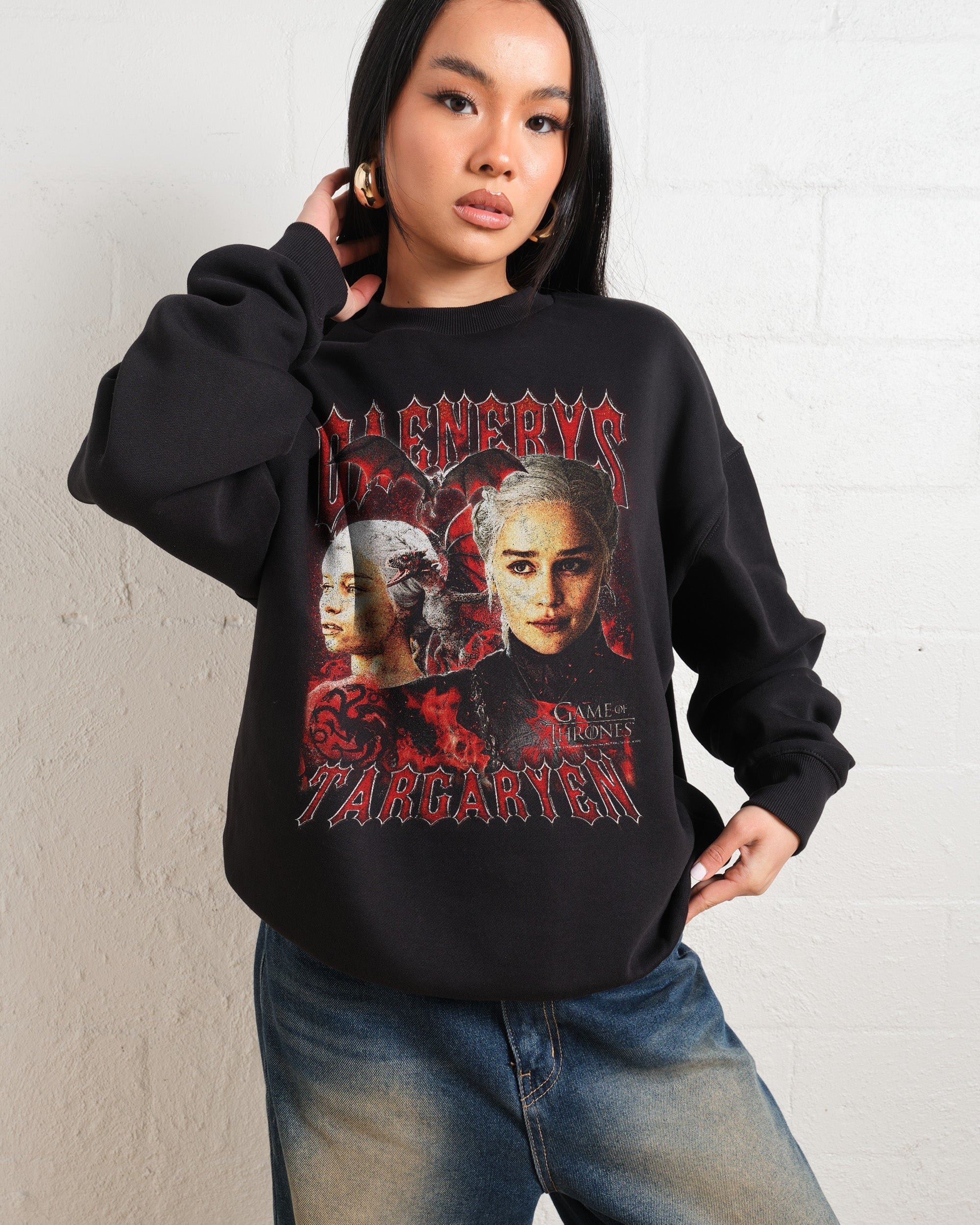 Vintage Daenerys Targaryen Sweatshirt - Game of Thrones Premium Graphic Sweatshirt